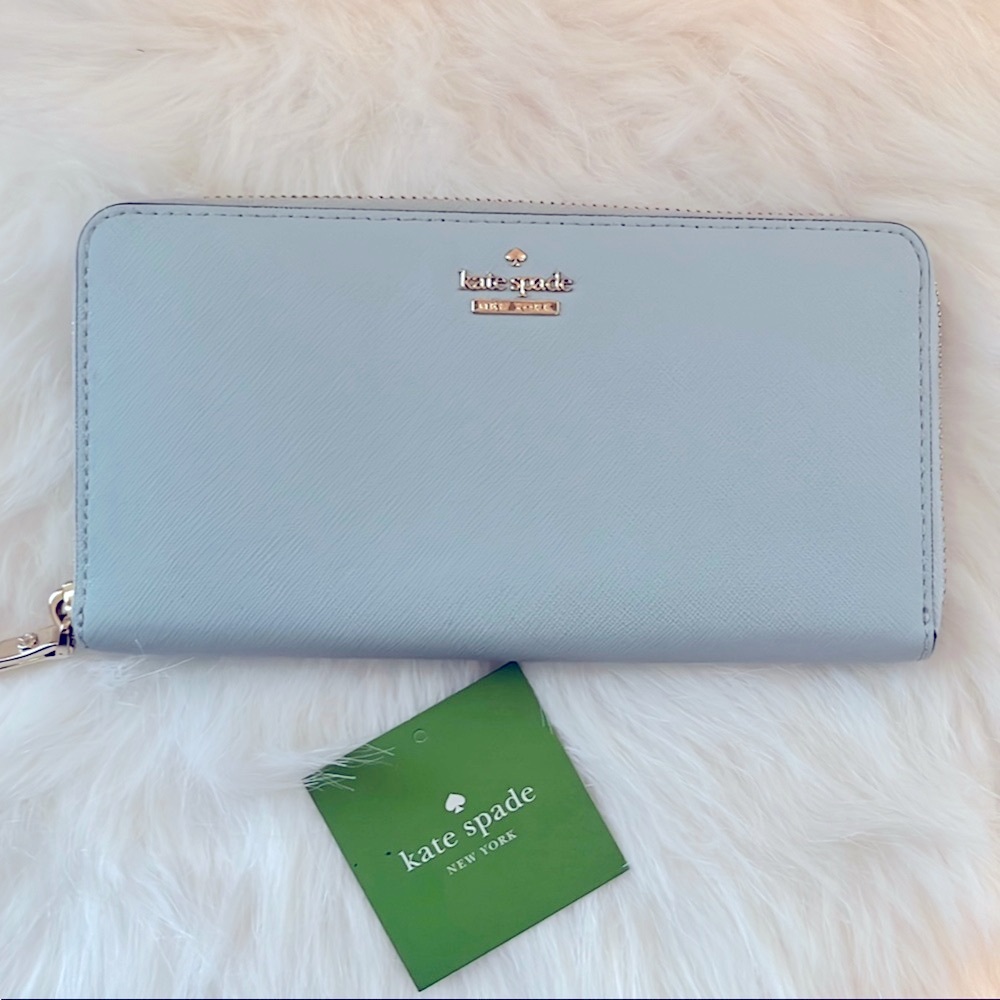 Kate Spade Cameron Street Lacey Leather Wallet with Gold Hardware